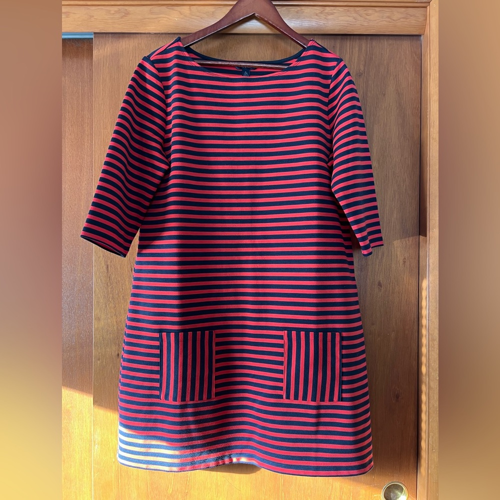 Tommy Hilfiger Red and Blue Striped dress